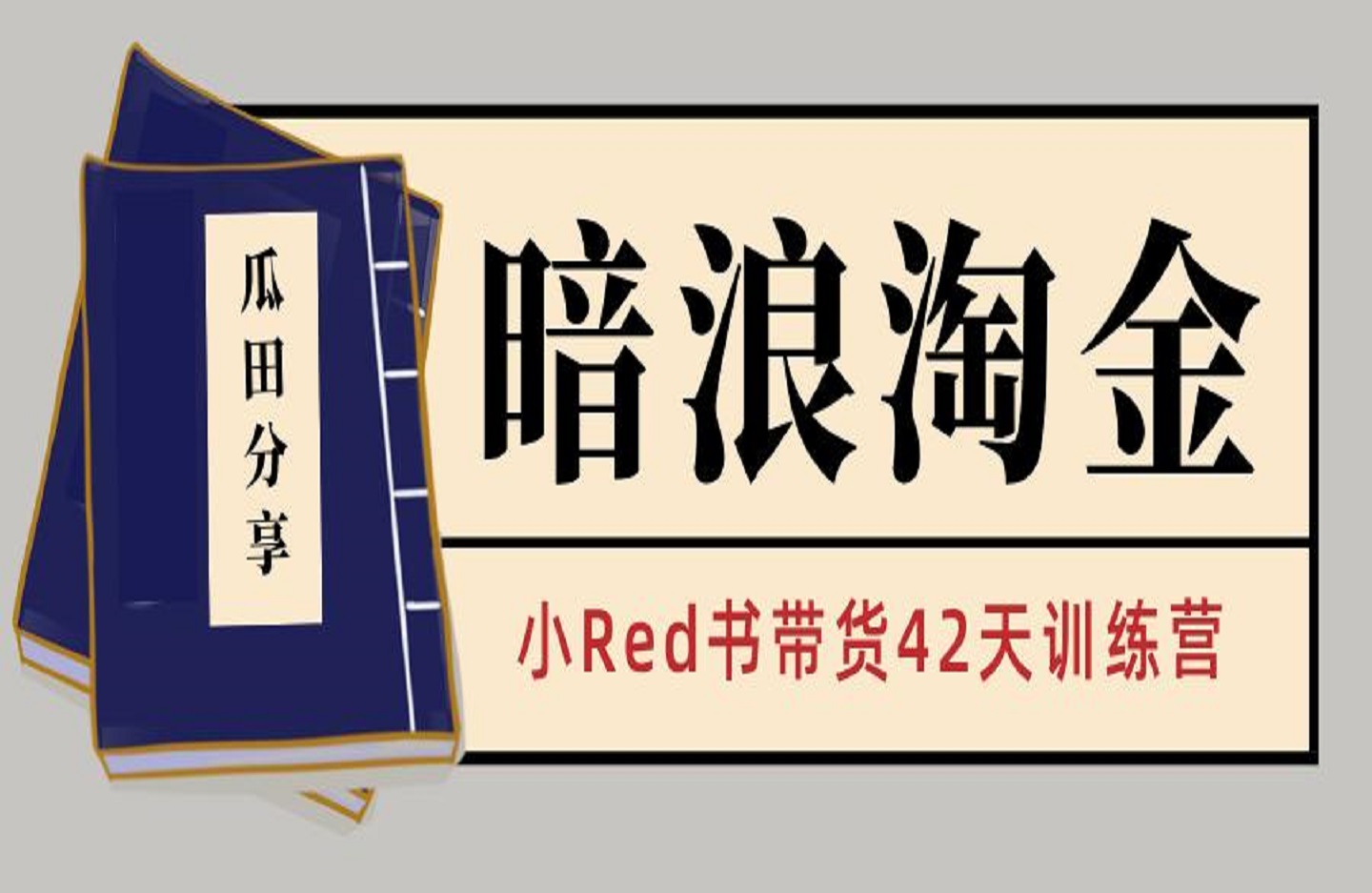 暗浪淘金|小Red书带货42天训练营 2.0版-创课星球网-金维维的个人IP平台